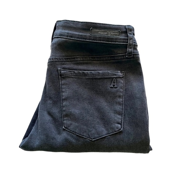 Articles of Society Britney Merced Skinny Jeans 27 Charcoal Gray Button Front - Picture 4 of 12